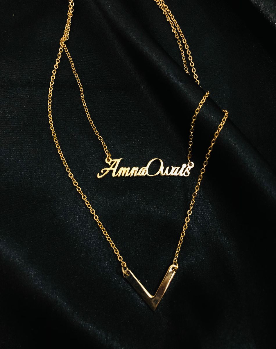 Double locket chain for female